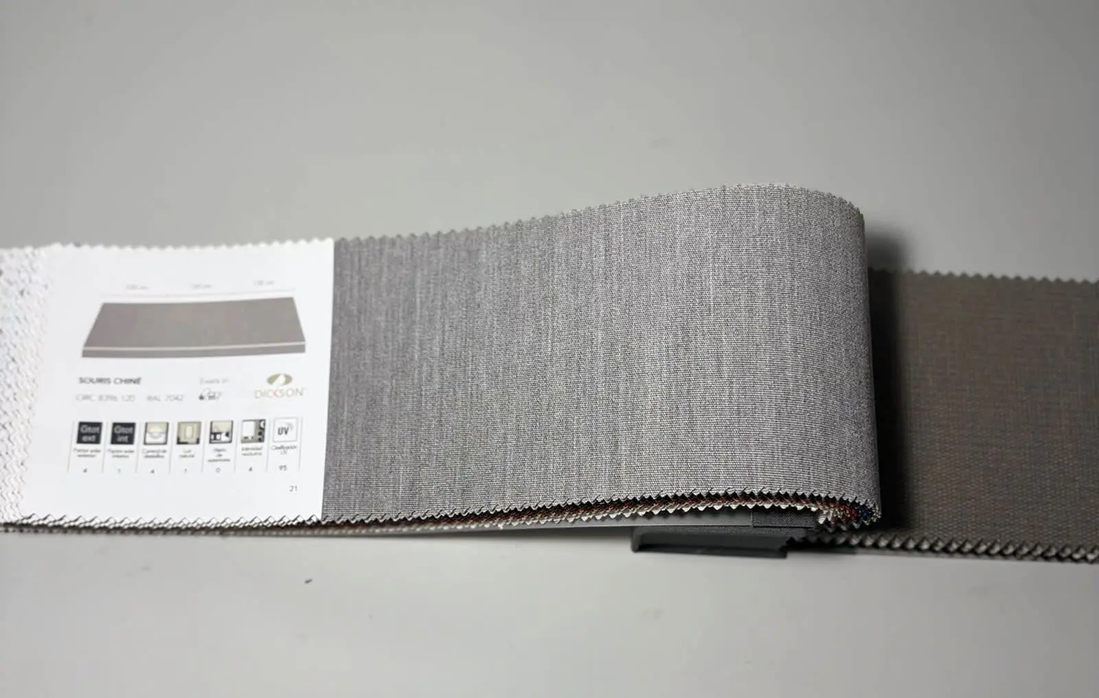 muestra de lona lisa